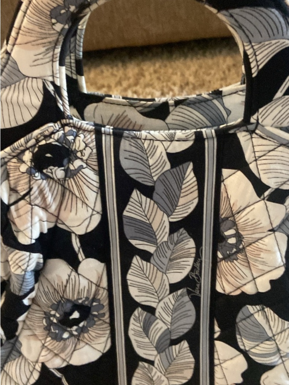 Vera Bradley Quilted Floral Tote Bag and added Vera Bradley purse (see photos) - Picture 3 of 7